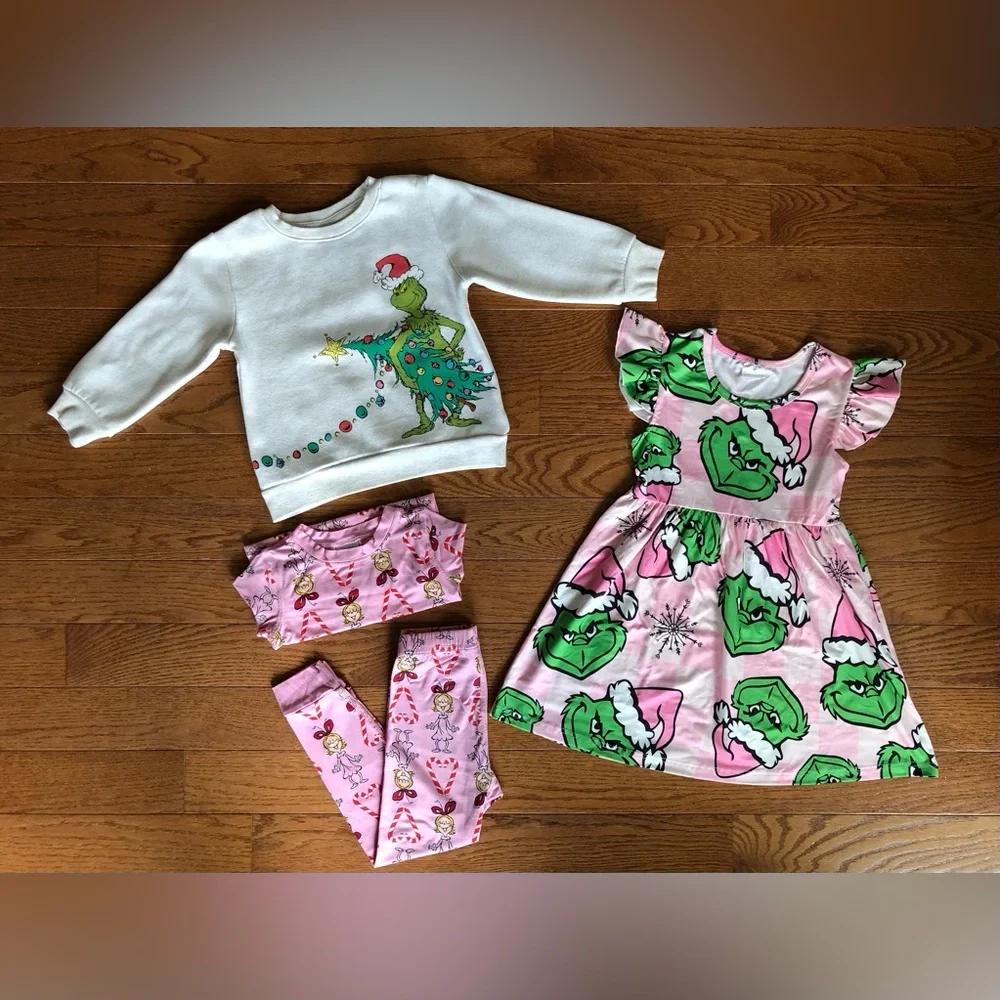 Toddler Girls Grinch Lot- size 3/4